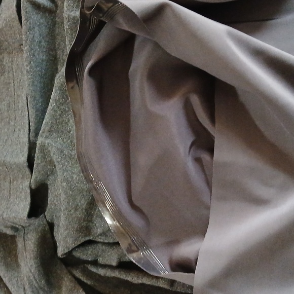 NUE by Shani, Elegant Grey Long Sleeve Dress. With Embishment Waistline, Size 8 - Picture 6 of 14